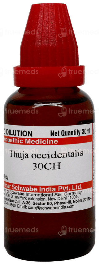 Dr Willmar Schwabe Thuja Occidentalis 30Ch Dilution 30Ml